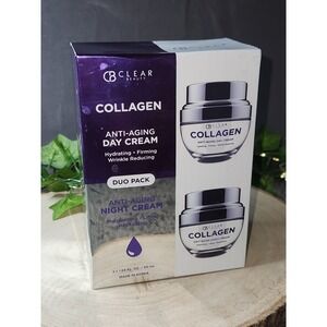 Clair Beauty Collagen Day/Night Moisturizer -  Duo Set Value Pack